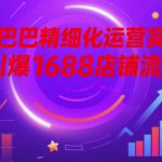 阿里巴巴精细化运营实战课，引爆1688店铺流量