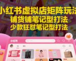 小红书虚拟店矩阵玩法，铺货铺笔记型打法，少款狂怼笔记型打法