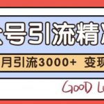 公众号精准粉引流玩法，2个月3000+精准粉，变现30个W【揭秘】