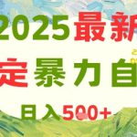 2025最新暴力自撸项目，日入5张+，可矩阵操作【揭秘】