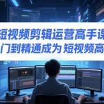 短视频剪辑运营高手课，入门到精通成为短视频高手
