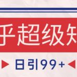 知乎超级矩阵玩法引流高质量精准粉SEO覆盖，日变现1k+【揭秘】