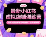 最新小红书虚拟店铺训练营，0成本适合新手见收益快，适合矩阵做