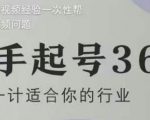 新手起号36计2.0，四年行业沉淀，上百条爆款视频经验一次性帮你搞定短视频问题