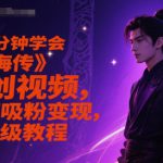10分钟学会《藏海传》二创视频，快速吸粉变现，保姆级教程