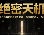 付费文章：绝密天机：如今社会的阶层攀升之路，也就只剩这么一条了