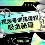 如何做好视频号，视频号训练课程，吸金秘籍