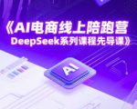 AI电商线上陪跑营，DeepSeek系列课程先导课