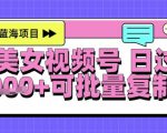 视频号AI美女跳舞暴力起号玩法，日入1k+，全程软件操作，小白也能玩的项目