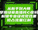 从新手到大师，掌握绿幕直播核心密码，解锁专业级视觉效果，抢占流量红利