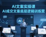 AI文案实操课，AI成交文案底层逻辑训练营
