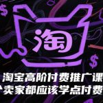 淘宝高阶付费推广课，每个卖家都应该学点付费推广