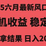 2025六月最新风口技术，无人挂G撸礼物，长期稳定 一个小时收益2k+，小白当天拿结果【揭秘】