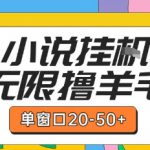 最新小说挂G自撸玩法本人实操单窗口20-50+可矩阵放大操作【揭秘】