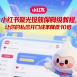 小红书聚光投放保姆级教程，让你的私信开口成本降低10倍