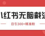 小红书截流同行客源，独家野路子获客玩法 日引200+暴力获客【揭秘】