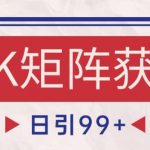小红书某音NK赛道引流获客 自热矩阵日引200+【揭秘】