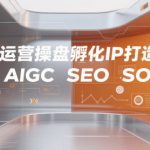 全域运营操盘孵化IP打造，高效 简单 AIGC SEO SOP