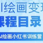 AI绘画小红书训练营，DeepSeek绘画+小红书自媒体变现全流程