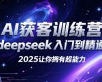 AI获客训练营，deepseek入门到精通，2025让你拥有超能力