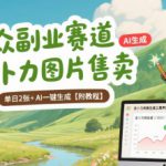 小众副业赛道 吉卜力图片售卖 单日2张+ AI一键生成【附教程】