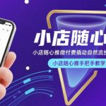 小店随心推微付费撬动自然流投手教学，小店随心推手把手教学