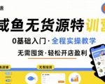 无货源特训营，0基础带你玩转咸鱼无货源