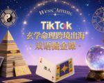 TikTok玄学命理跨境出海双语掘金课，手把手教你用命理知识精准直击海外用户痛点