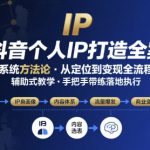 抖音个人IP系统落地实操大课，实操课程，辅助落地