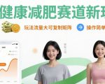 大健康减肥赛道新玩法日入8张，玩法流量大可复制矩阵，操作简单适合小白