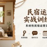 民宿运营实战训练营，系统性民宿运营实战经验