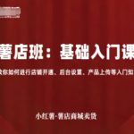 小红薯薯店商城卖货，基础入门课，教你如何进行店铺开通、后台设置、产品上传等入门知识