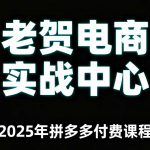 老贺电商2025年拼多多付费课程，用通俗易懂的方法告诉你多多怎么玩