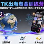 TK出海淘金训练营，助你快速掌握TikTok运营与AI创作，开启出海变现之路