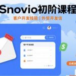 Snovio初阶课程，客户开发技能，外贸开发信