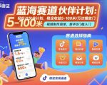抖音蓝海赛道，轻松过伙伴计划，视频制作简单，万次播放收益在5-100米，稳定收益