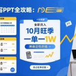 AI代写PPT全攻略，10月旺季，一单一结，全职月入1W，賺确定性的钱