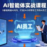 Ai智能体实战课程，0基础跨越Ai鸿沟，打造24小时帮你工作的Ai员工，打破常规，以实战定义Ai