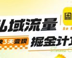 私域流量掘金计划实战训练营，最快3天变现