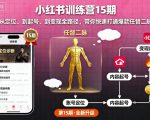 小红书训练营15期，从定位、到起号、到变现全路径，带你快速打通爆款任督二脉