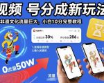 视频号分成新玩法，AI非遗文化流量巨大，小白10分钟搞定，完整教程