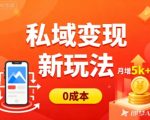私域变现新玩法，0成本，多端引流，普通人月增收5k+