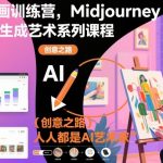 AI绘画训练营，Midjourney生成艺术系列课程，人人都是AI艺术家