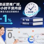 亚马逊运营推广班，超30小时干货内容，从0到1拆解亚马逊运营重难点