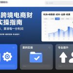 2025跨境电商财务实操指南，从后台到账本，算清每一分利润，系统讲解-案例实操-专业提升