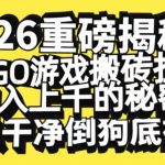2026开年重磅解密，CSGO游戏搬砖挂G日入1k+的秘密，把倒狗的底裤扒干【揭秘】