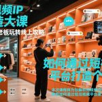 短视频ip打造大课，实体店老板玩转线上攻略