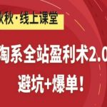 淘系全站盈利术2.0，避坑+爆单