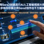 如何利用Sora2创建流行AI人工智能视频大师班，一步一步地向你展示用Sora2创作出千万播放的作品