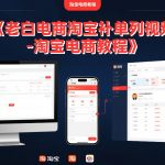 老白电商淘宝补单系列视频-淘宝电商教程
